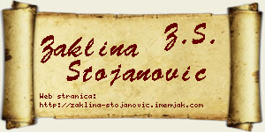 Žaklina Stojanović vizit kartica